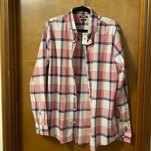 Super cute express pink button down for men